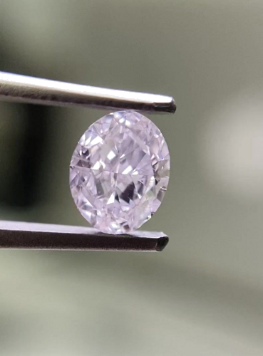 0.5 carat Very Light  Pink-SI2 Natūralus Oval Deimantas (1)