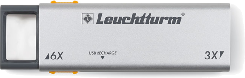 Duplex padidinimo stiklas (3x ir 6x) su LED USB įkrovikliu (3)