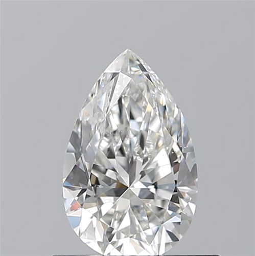 0.7 carat G-SI1 Natūralus Pear Deimantas (1)