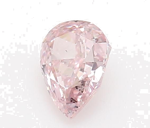 0.23 carat Fancy Pink-SI1 Natūralus Pear Deimantas (1)