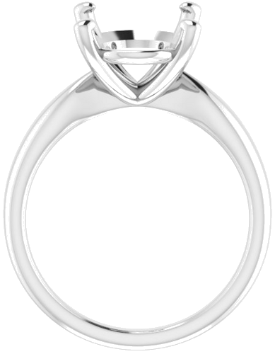 Sužadėtuvių Žiedas 950 Platinos Oval 14mm x 10mm (2)