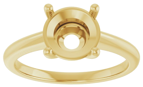 Sužadėtuvių Žiedas „Solitaire“ 18k yellow gold Round 8.2mm (3)