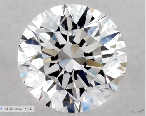 0.5 carat E-VS2 Excellent cut Natūralus Round Deimantas (1)