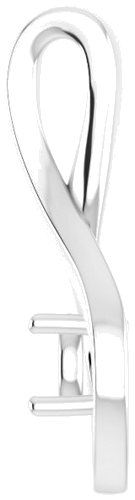 10K White 4.1 mm Round Pendant Mounting (3)