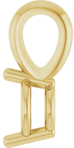 Pakabukas „Solitaire“ 585 Geltonojo Aukso Round 4mm (3)