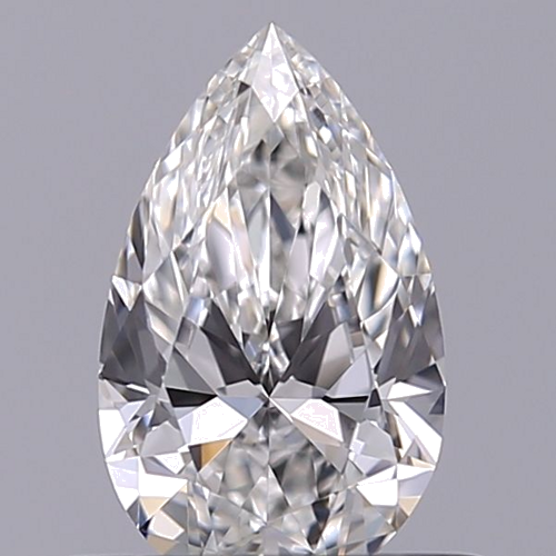 0.47 carat F-IF Natūralus Pear Deimantas (1)