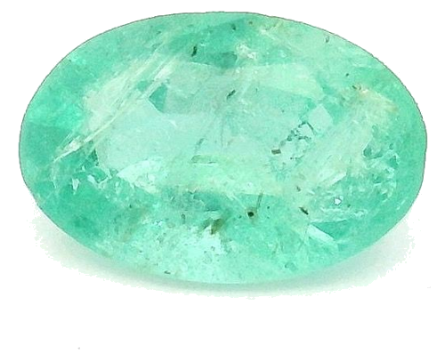 0.37 carat GREEN Oval Smaragdas (1)
