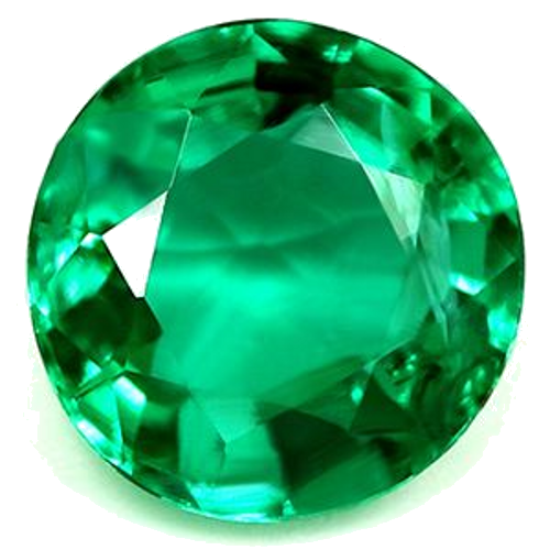 0.64 carat GREEN Round Smaragdas (1)