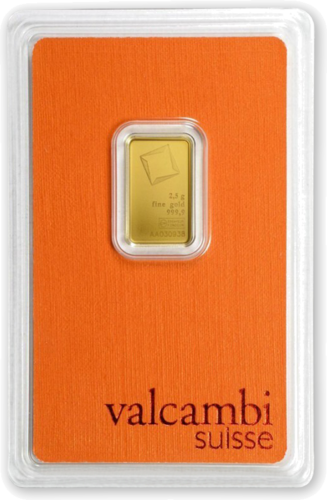 2,5 гр. Инвестиционно златно кюлче Valcambi (2)