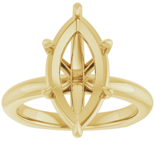 Sužadėtuvių Žiedas „Claw-Prong Euro Shank“ 14k yellow gold Marquise 16mm x 8mm (3)