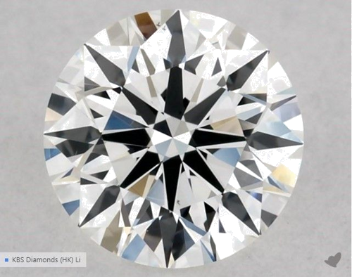 0.5 carat G-VS1 Excellent cut Natūralus Round Deimantas (1)