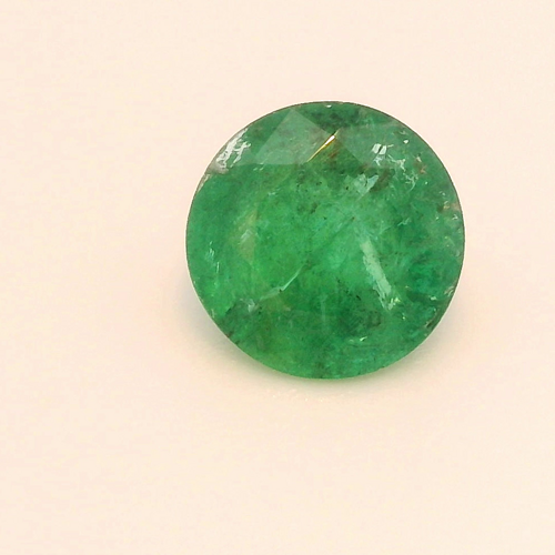 0.65 carat GREEN Round Smaragdas (1)