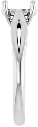 Sužadėtuvių Žiedas „Solitaire“ 14k white gold Oval 8mm x 6mm (4)