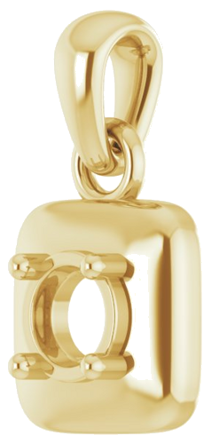 Pakabukas „Solitaire“ 14k yellow gold Round 4.1mm (2)