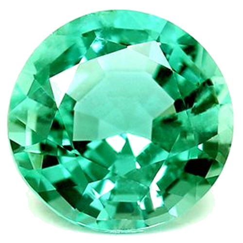 0.89 carat GREEN Round Smaragdas (1)