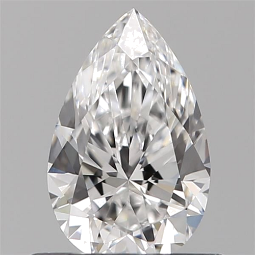0.52 carat D-VVS2 Natūralus Pear Deimantas (1)
