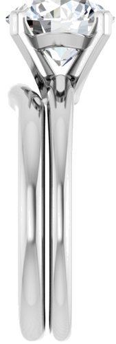 Sužadėtuvių Žiedas 950 Platinos Round 8.8mm (9)