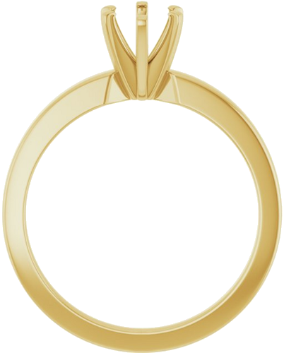 Sužadėtuvių Žiedas „Solitaire“ 14k yellow gold Oval 7mm x 5mm (2)