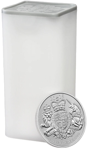 1 oz Кралски герб 2025 Великобритания Сребърна монета (6)
