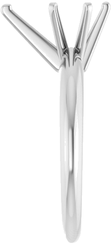 14K White 10.5x6.5 mm Pear 6-Prong Ring Mounting (4)