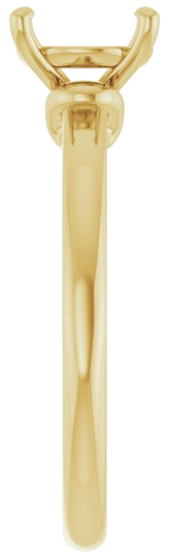 Sužadėtuvių Žiedas „Solitaire“ 14k yellow gold Round 8mm (4)