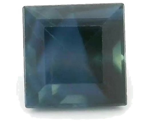 0.64 carat BLUE STEP cut Square Safyras (1)