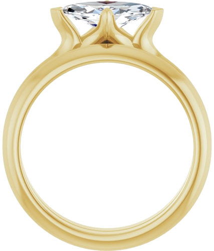 Sužadėtuvių Žiedas „Claw-Prong Solitaire“ 14k yellow gold Marquise 10mm x 5mm (7)