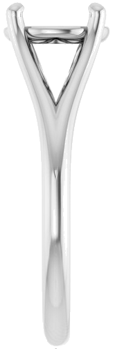 Sužadėtuvių Žiedas „Solitaire“ 14k white gold Round 8mm (4)