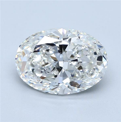 4.01 carat H-SI1 Natūralus Oval Deimantas (1)