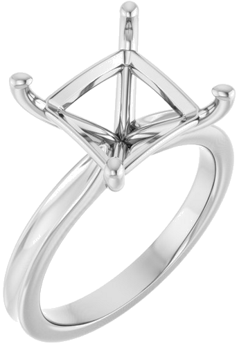 Sužadėtuvių Žiedas 14k white gold Square 9mm (1)