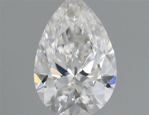 0.41 carat F-VVS2 Natūralus Pear Deimantas (1)