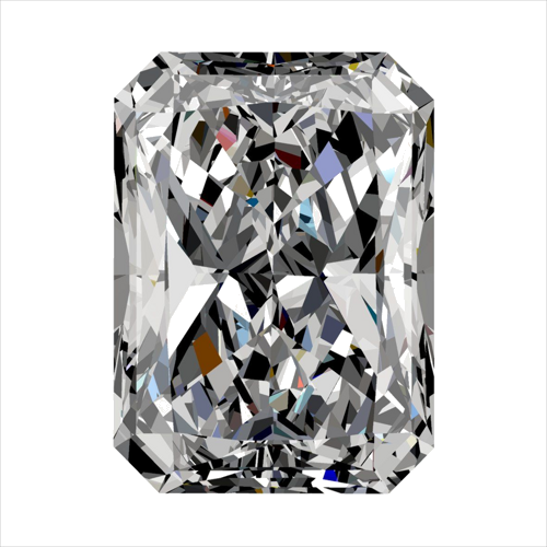 0.4 carat H-VS2 Natūralus Radiant Deimantas (1)