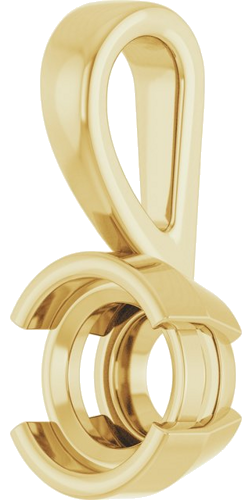 14K Yellow 6 mm Round Pendant Mounting (2)