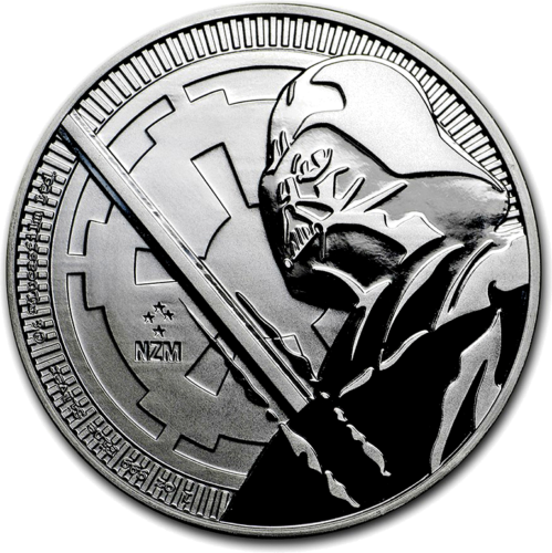 2018 Star Wars Darth Vader N. Zelandija 1 oz sidabrinė moneta (1)
