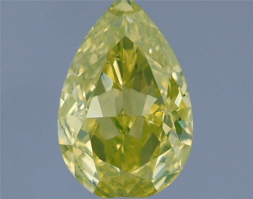 0.5 carat Fancy Vivid Yellow-SI1 Natūralus Pear Deimantas (1)