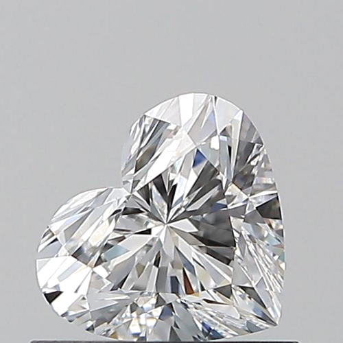 0.6 carat D-VVS2 Natūralus Heart Deimantas (1)