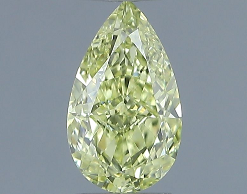0.51 carat Fancy Yellow-VS1 Natūralus Pear Deimantas (1)