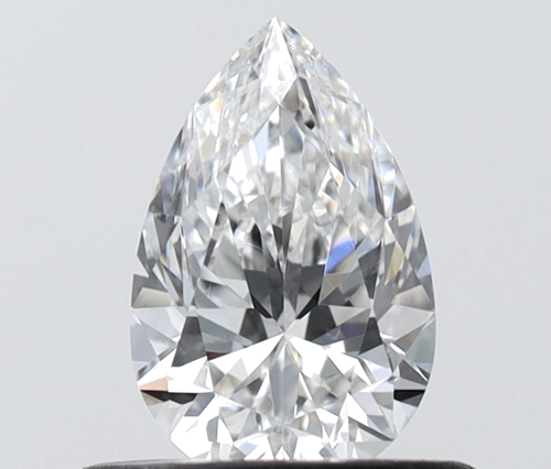 0.5 carat E-VVS2 Natūralus Pear Deimantas (1)