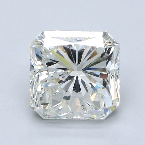 5.02 carat J-SI2 Natūralus Radiant Deimantas (1)