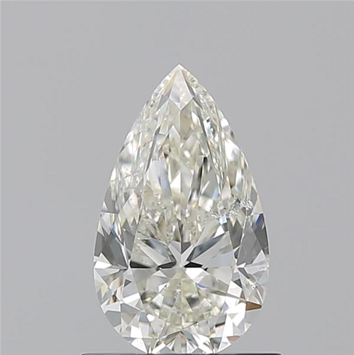 0.9 carat K-SI2 Natūralus Pear Deimantas (1)