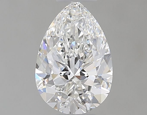 0.5 carat F-VVS2 Natūralus Pear Deimantas (1)