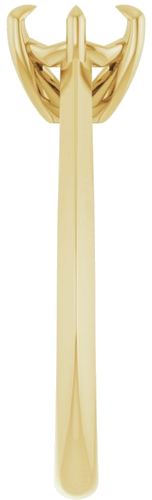 Sužadėtuvių Žiedas „Solitaire“ 585 Geltonojo Aukso Round 6.5mm (4)