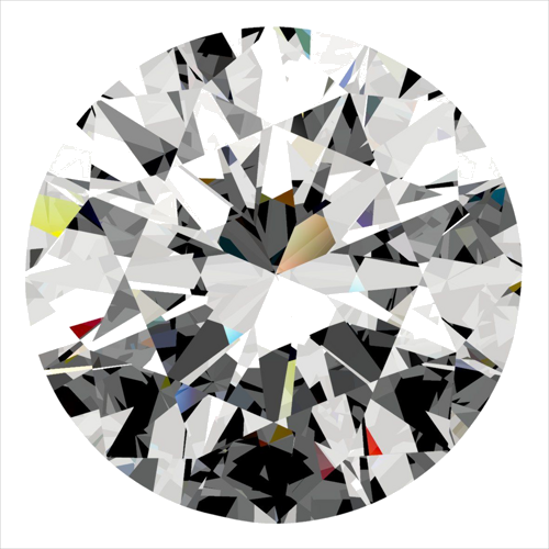 0.5 carat G-SI1 Excellent cut Natūralus Round Deimantas (1)