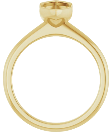 Sužadėtuvių Žiedas „Half-Bezel“ 14k yellow gold Marquise 12mm x 6mm (2)