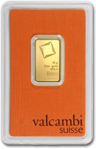 10 г Инвестиционный золотой слиток Valcambi (2)