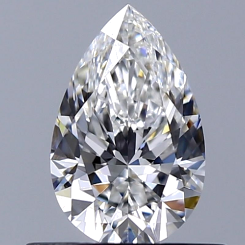 0.52 carat E-VS2 Natūralus Pear Deimantas (1)