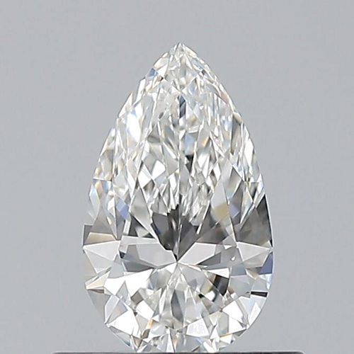 0.5 carat F-VVS1 Natūralus Pear Deimantas (1)