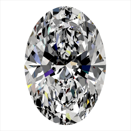 0.31 carat F-SI1 Natūralus Oval Deimantas (1)