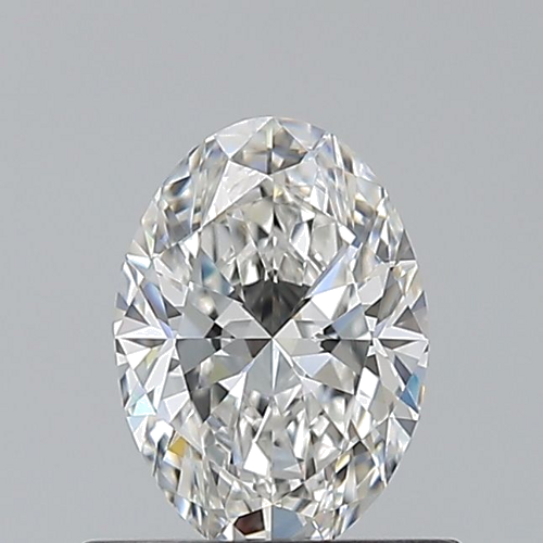 0.6 carat F-VVS2 Natūralus Oval Deimantas (1)