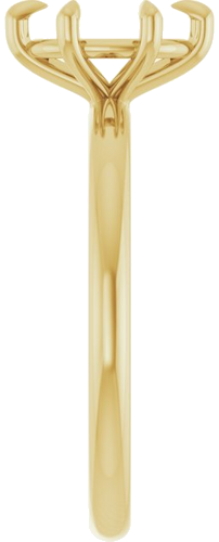 Sužadėtuvių Žiedas „Solitaire“ 585 Geltonojo Aukso Oval 8mm x 6mm (4)